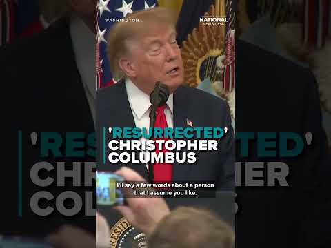 Trump says he ‘RESURRECTED’ <strong>Christopher</strong> <strong>Columbus</strong> after Democrats targeted <strong>Columbus</strong> Day