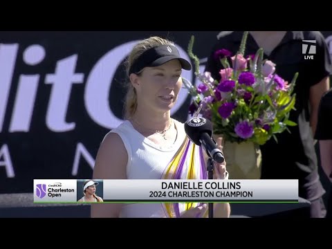 Danielle Collins 2024 Charleston Open Championship Speech | 2024 Charleston Final