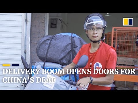 China’s delivery business provides a career path for the deaf
