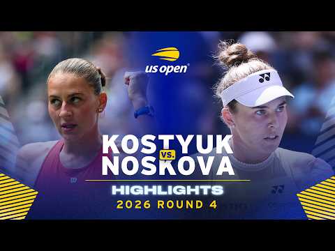 Marta Kostyuk vs. Linda Noskova Highlights | 2026 US Open Round 4
