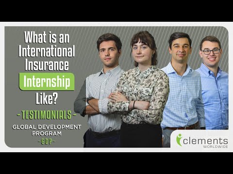 Testimonials: Internship in International Insurance - Global
Development Program by Clements