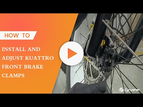 Quick Tips-How to install and adjust Kuattro front brake clamps#cyrusher #howto