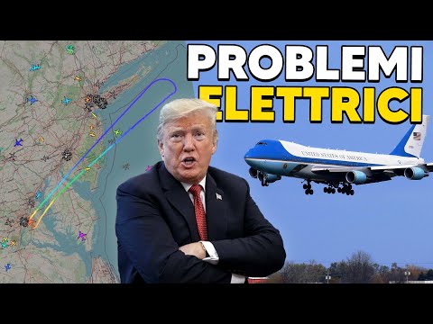 GUASTO all'AIR FORCE ONE: Trump costretto a cambiare Aereo - 5 min di aviazione