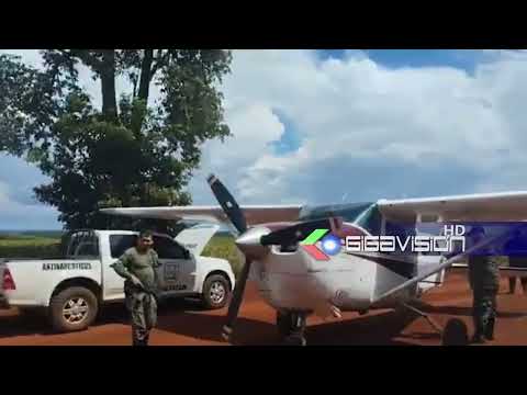 Cayó otra Avioneta boliviana con droga en Paraguay, Policía incautó  70 kilos de cocaína y detuvo a