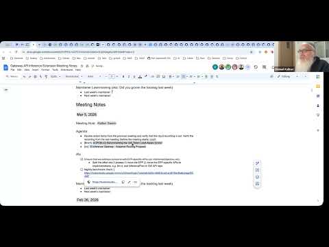 WG-Serving: Inference Extension Weekly Sync for 2026-03-12