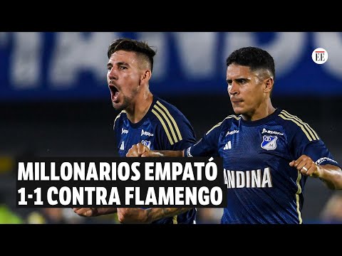 Millonarios, con 10 hombres, salvó el empate contra Flamengo en Bogotá  | El Espectador