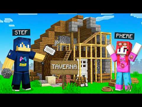 COSTRUIAMO LA nostra TAVERNA su MINECRAFT! - VITA IN CITTÀ REMAKE S3 Ep.16