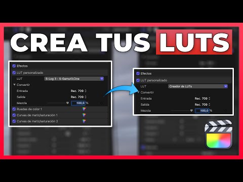 🎨 Cómo CREAR LUTS a partir de tus CORRECCIONES de COLOR en Final Cut Pro