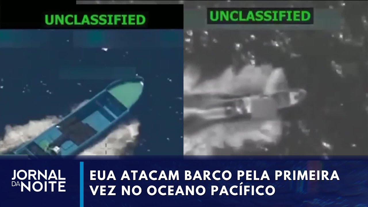 EUA afundam lanchas no Oceano Pacífico