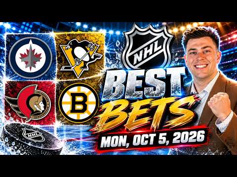NHL Monday Best Bets: Jets vs Penguins | Senators vs Bruins 10/5 | Andrew McInnis