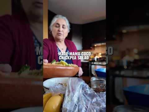 Chickpea salad taste test with the fam! #fresh #salad #foodies #healthymeals