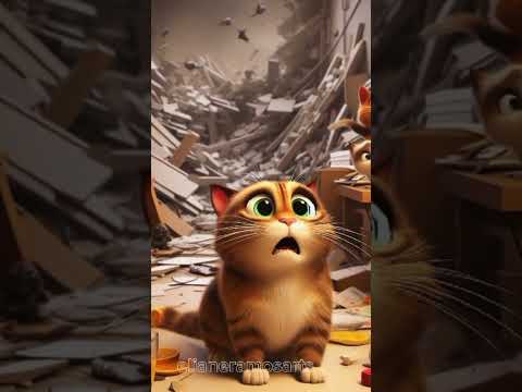 terremoto gatosIA #cat #animacao #cute #animas #funny