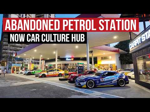 Discover Malaysia's Automotive Oasis: Abandoned Petrol Station Turned Car Meet Haven