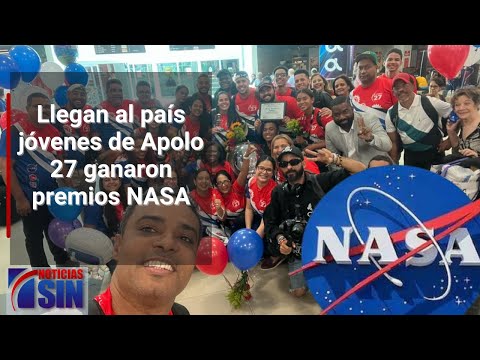 Llegan al país jóvenes de Apolo 27 ganaron premios NASA