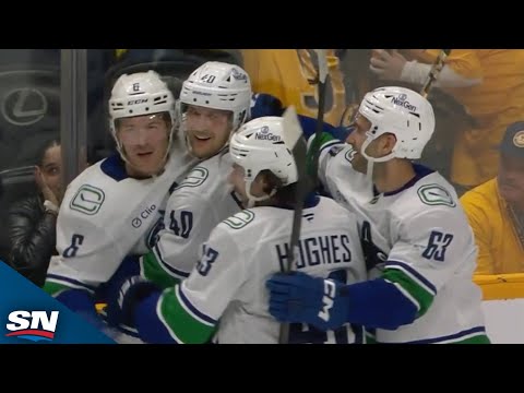 Canucks Boeser Sinks Predators With Last-Second Overtime Winner
