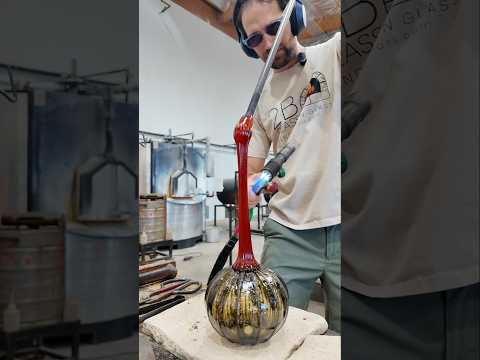 We Breathe Life Into 2000°F Glass #glassblowing #glassart satisfying #2bglass