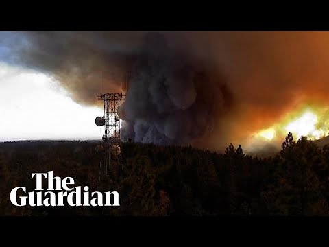 Timelapse footage shows 'fire tornado' form in California wildfire