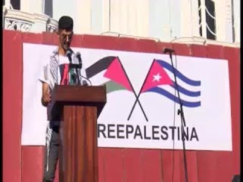Pueblo de Cienfuegos reclamó cese de la barbarie en Palestina