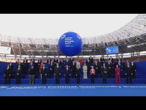 Leaders pose for group photo at European Political Community Summit | AFP