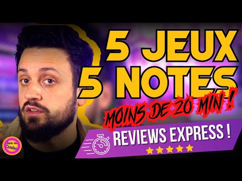 5 JEUX DE SOCIETE, 5 NOTES | REVIEWS EXPRESS | Jeux en Carton | Critiques jeux de société
