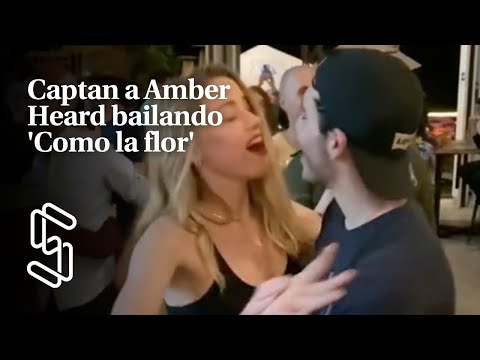 Captan a Amber Heard bailando 'Como la flor' de Selena