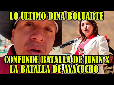 POBLACIÓN HUANCAYO RECHAZAN DISCURSO DE DINA BOLUARTE DONDE CONFUNDIO BATALLA DE JUNIN POR AYACUCHO