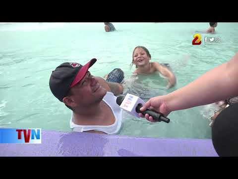 Familias despidieron las vacaciones en el parque acuático de Managua