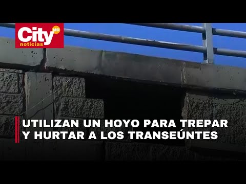 Un puente peatonal es utilizado como guarida por criminales en Puente Aranda | CityTv