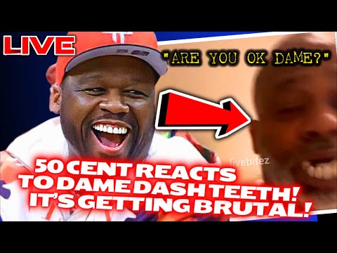 50 CENT REACTS TO DAME DASH’S TEETH FALLING OUT PLUS MORE!|LIVE REACTION!  #ShowfaceNews