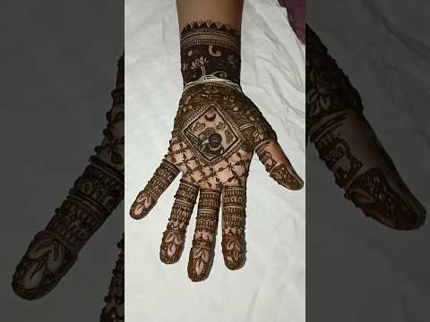 karwachauth 🌕 special mehndi design #mehndi #hennadesign #viralshorts #youtubefeed #ytshorts #henna