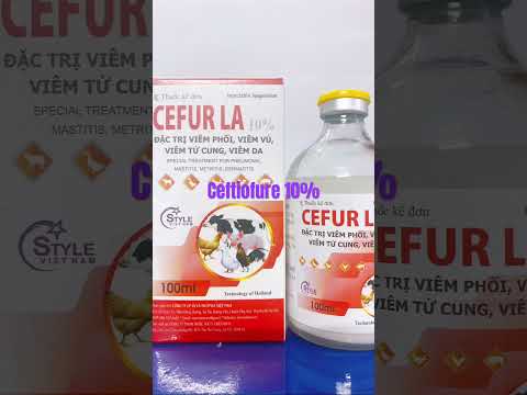 Ceftiofur 10%-Công nghệ hạt siêu mịn, siêu tan@HưngStyleViệtNam