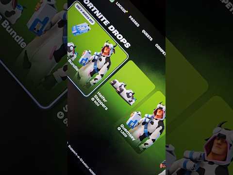 COW 🐄 BUNDLE FORTNITE ITEM SHOP #fortnite #shorts #cow #memes #halloween #farming #ad #yt #gaming