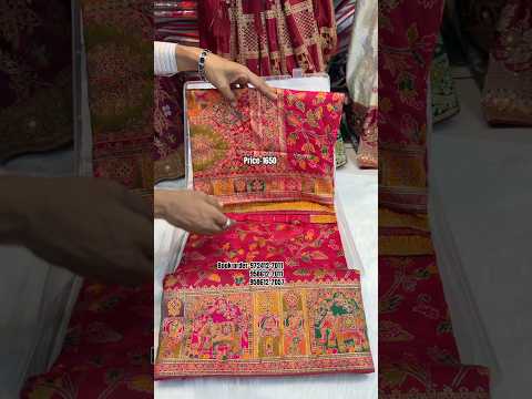 A very beautiful pure pasmina silk pink colour Sarees #reels #trending #saree #shorts #youtube #new