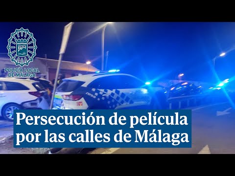 Persecución policial de película por las calles de Málaga