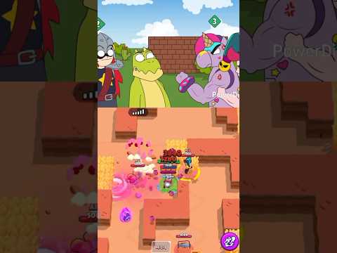 ブロスタ。ゲーム内で再現されたアニメーション #ブロスタ #shorts #荒野乱斗 #荒野亂鬥 #브롤스타즈