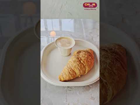 Prashant is waiting for a coffee break in Chuk's 100% compostable beverage cup ☕