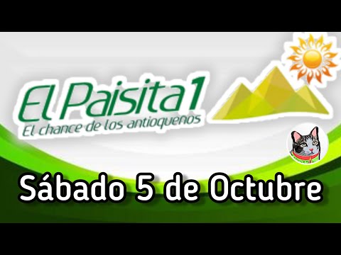 Resultado EL PAISITA 1 Sabado 5 de Octubre de 2024