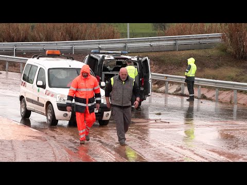 La borrasca 'Juan' llega a la península provocando inundaciones en Badajoz
