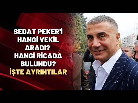 SEDAT PEKER'İ HANGİ VEKİL ARADI? HANGİ RİCADA BULUNDU? İşte yanıtı