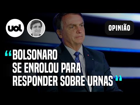 Bolsonaro na Record se enrolou com pergunta sobre urnas e sugeriu conspiração do STF, diz Bombig
