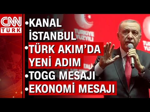 Cumhurbaşkanı Erdoğan, Türkiye Yüzyılı vizyon belgesini açıkladı! Flaş açıklamalar ve müjdeler...