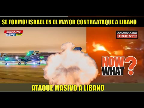 URGENTE! Ataque MASIVO de Israel a LIBANO explota CONFLICTO entra EEUU