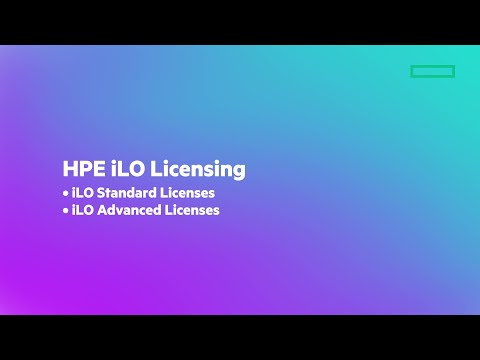 HPE iLO Licensing
