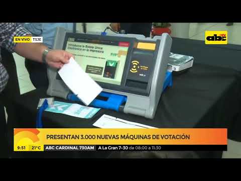 Presentan 3.000 nuevas máquinas de votación
