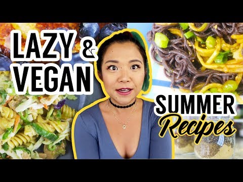 ULTRA LAZY VEGAN RECIPES #5 // Summer High Protein Vegan Recipes
