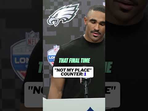 Jalen Hurts let the media know that it’s not his place after the <strong>Eagles</strong> loss #<strong>eagles</strong> #jalenhurts