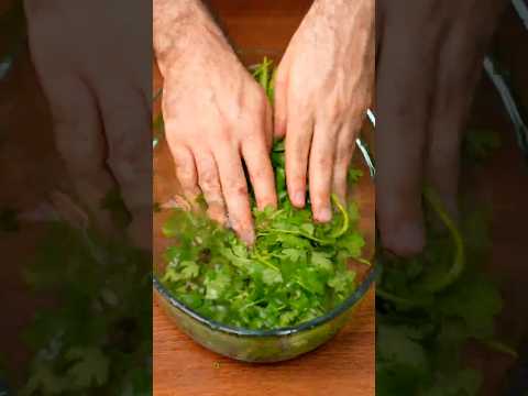 This keeps cilantro fresh for a long time