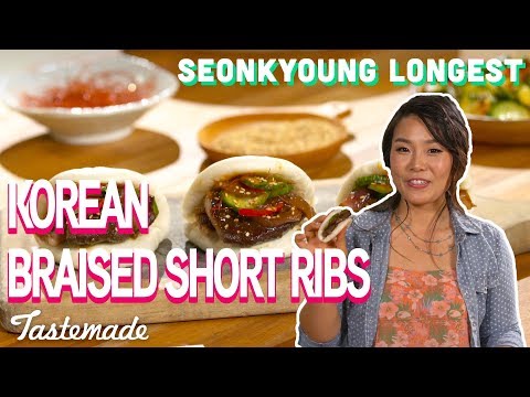 Korean Braised Short Ribs on Steamed Buns I Seonkyoung Longest