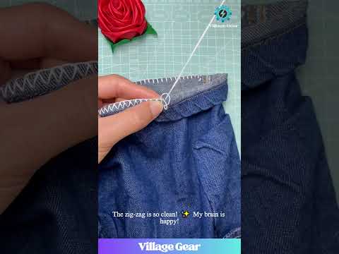 That PERFECT Stitching is My New Zen Moment! 🙏 So Satisfying and Calming to Watch! #sewing #diy