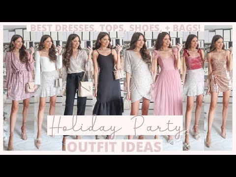 Video: Holiday Party Outfit Ideas 2021 | Christmas + New Year's Outfits | + Looks for Less!